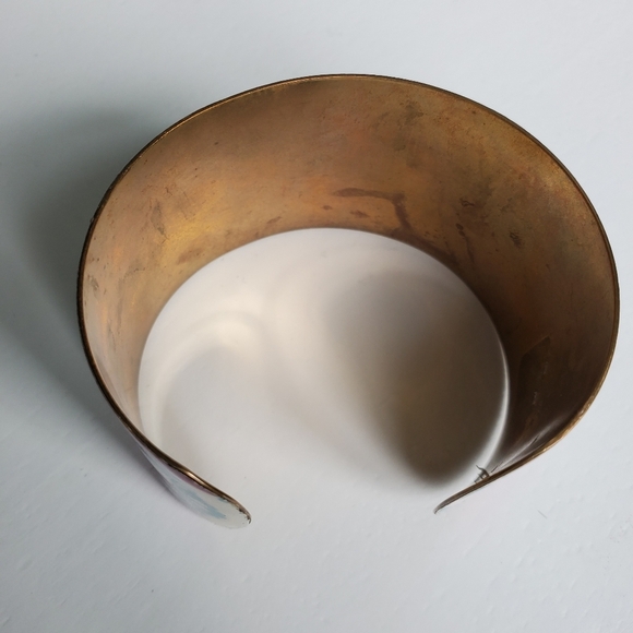 Moroccan Style Enamel Cuff Bracelet - Picture 7 of 11